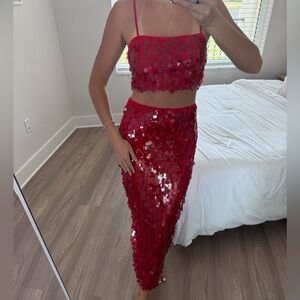 House of Harlow red sequin set!